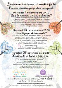 Incontri per genitori - Volantino